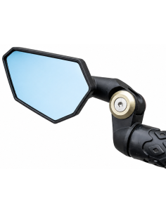 Luxe aerodynamische bar-end spiegel Evoas EV002 - brons accent