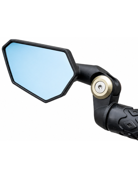Luxe aerodynamische bar-end spiegel Evoas EV002 - brons accent