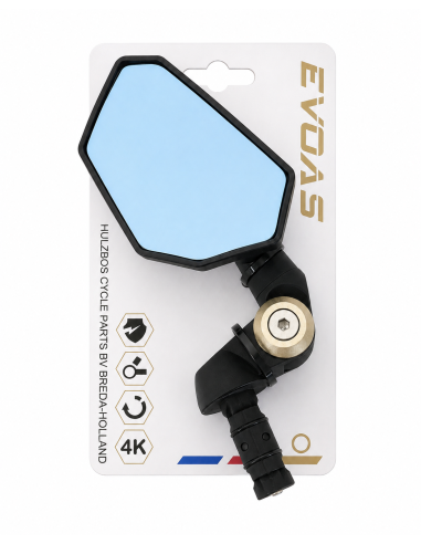 Luxe aerodynamische bar-end spiegel Evoas EV002 - brons accent