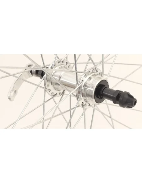 Achterwiel 28 x 1/4" ZAC19 Freewheel QR - zilver