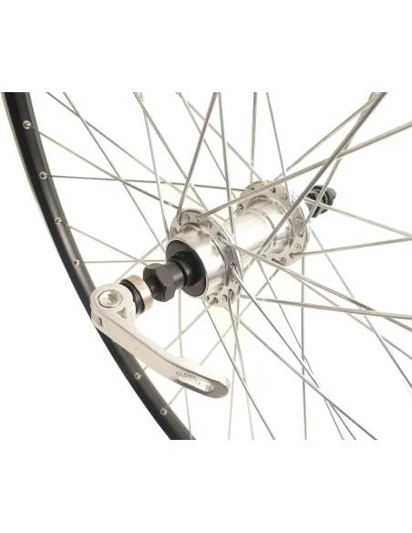 Achterwiel 28" / 622x19C Ryde ZAC 19 velg met 7/8 speed freewheel en snelspanner - zwart