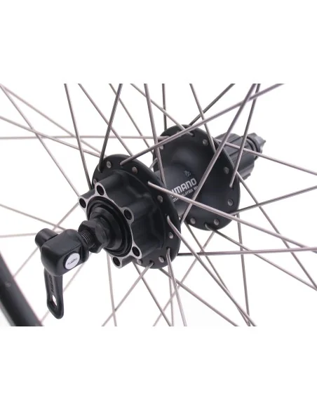 Achterwiel 28/29" / 622x19C Ryde Andra 30 velg met Shimano FH-M525 8/9/10 speed naaf voor 6 bouts remschijf - zwart