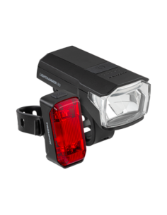 Verlichtingsset Trelock Lighthammer 80 USB Set - 80 lux, zwart
