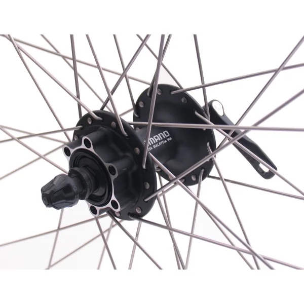 Voorwiel 28/29" / 622x19C Ryde Andra 30 velg met Shimano FH-M525 naaf voor 6 bouts remschijf - zwart