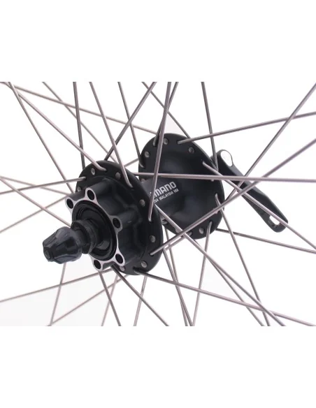 Voorwiel 28/29" / 622x19C Ryde Andra 30 velg met Shimano FH-M525 naaf voor 6 bouts remschijf - zwart