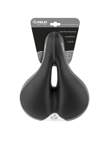 Fietszadel Velo Newport Gemini met O-zone en traagschuim - zwart