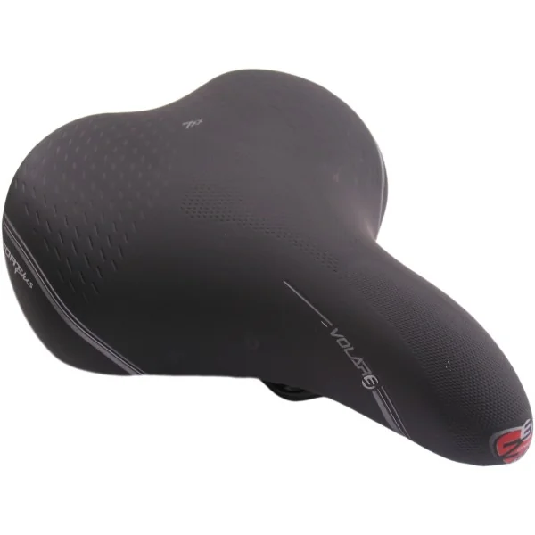 Fietszadel Selle Bassano Volare XXL BigCity met elastomeer demping - zwart
