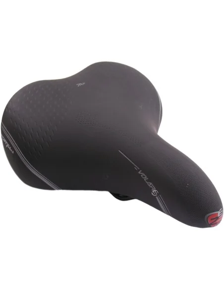 Fietszadel Selle Bassano Volare XXL BigCity met elastomeer demping - zwart