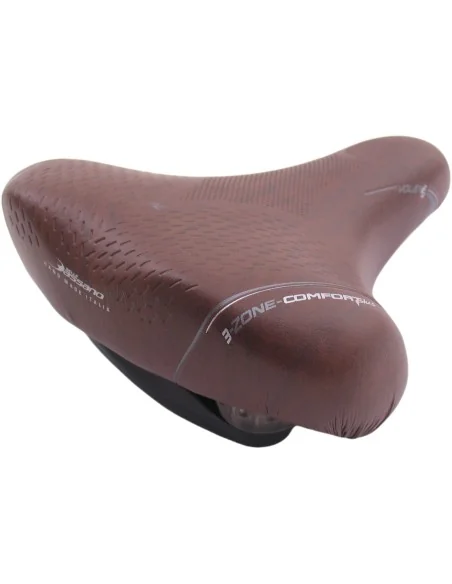 Fietszadel Selle Bassano Volare XXL BigCity met elastomeer demping - bruin