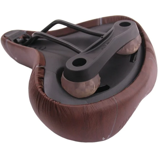 Fietszadel Selle Bassano Volare XXL BigCity met elastomeer demping - bruin