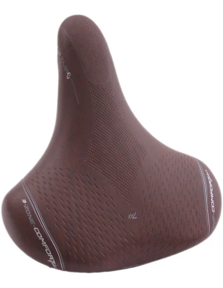 Fietszadel Selle Bassano Volare XXL BigCity met elastomeer demping - bruin