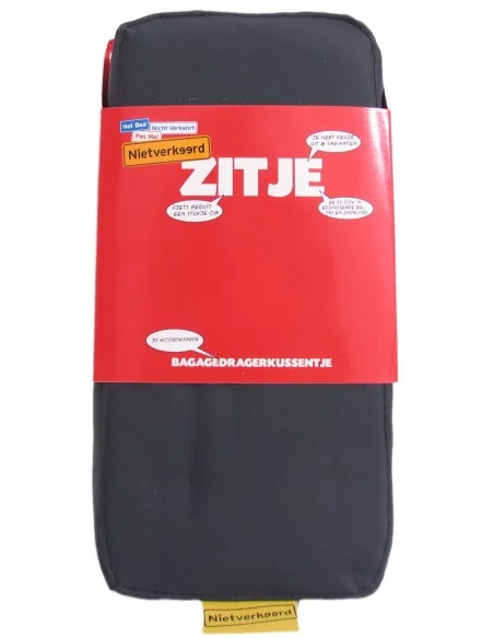 Bagagedragerkussen NietVerkeerd 32 x 15 x 5cm - zwart