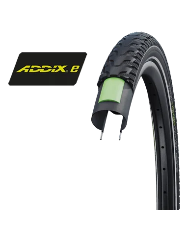 Buitenband Schwalbe Energizer Plus Tour GreenGuard 28 x 1.50" / 40-622 mm - zwart met reflectie