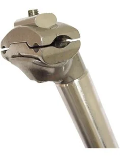 Zadelpen ATB ø27,8 mm / 350 mm aluminium - zilver