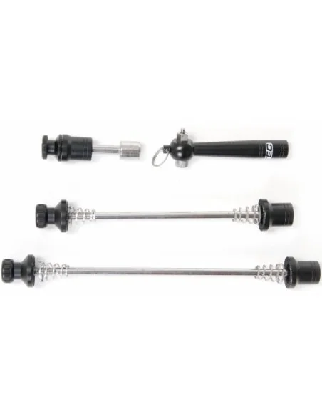 Snelspannerset Tranz X met anti-diefstal slot 3-delig