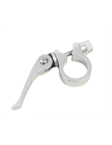 Zadelpenklem Ergotec SCQ-080 ø28.6 mm aluminium met snelspanner - zilver