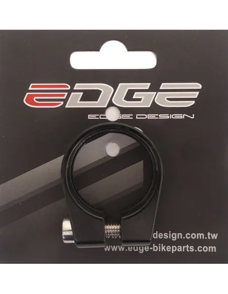 Zadelpenklem ø31,8 mm Edge aluminium met inbusbout - zwart