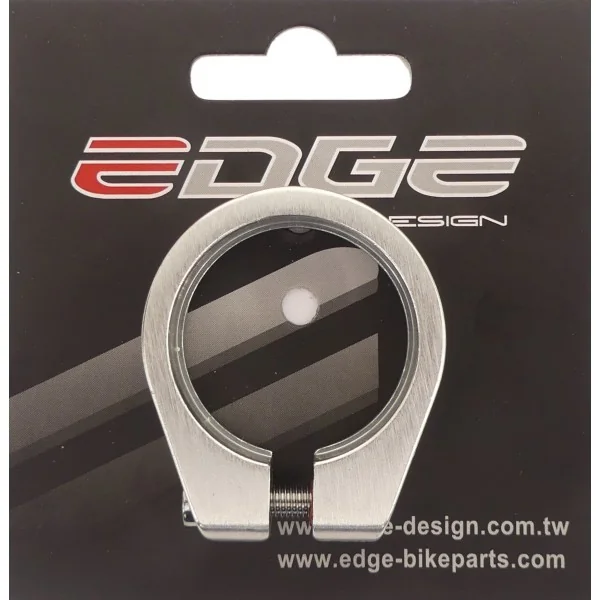 Zadelpenklem ø34.9 mm Edge aluminium met inbusbout - zilver