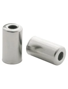 Kabelhoedje Elvedes ø5,0mm messing - zilver (200 stuks)