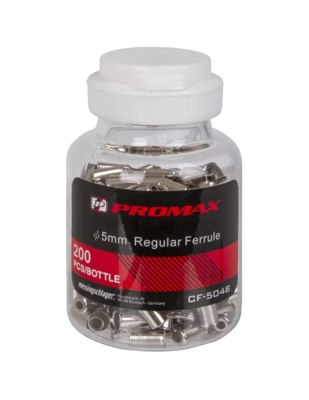 Kabelhoedje Promax metaal ø5mm voor derailleurkabel (200 stuks) - Zilver