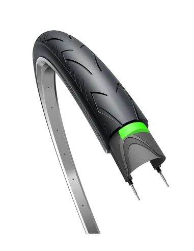 Buitenband Edge City Ranger Protect 28 x 1.40" / 37-622 - zwart met reflectie