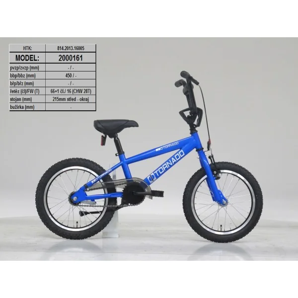 BMX Fiets Royal-Bugatti Tornado 16 inch - Blauw