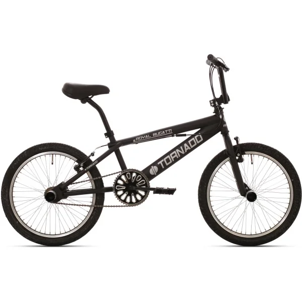 Freestyle BMX 20" Royal Bugatti - mat zwart met zwarte banden