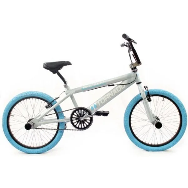 20" BMX Freestyle Royal Bugatti - lichtblauw/grijs met blauwe banden