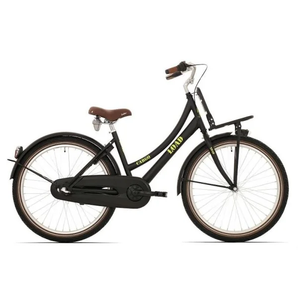 Kinderfiets Bikefun Load 20 inch met remnaaf - Mat Zwart
