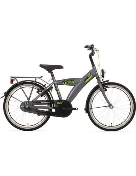 Kinderfiets Bikefun Urban City 20 inch met Remnaaf - Titanium