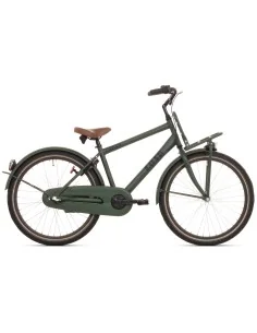 Kinderfiets Bikefun Load 24 inch met Nexus 3 versnelling/remnaaf - Kaki Mat Groen