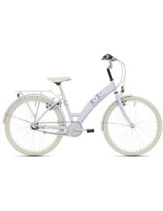 Kinderfiets Bikefun Lots of Love 26 inch met Nexus 3 versnelling/remnaaf - Mat Lila/Violet