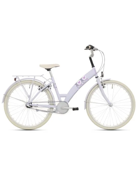 Kinderfiets Bikefun Lots of Love 26 inch met Nexus 3 versnelling/remnaaf - Mat Lila/Violet