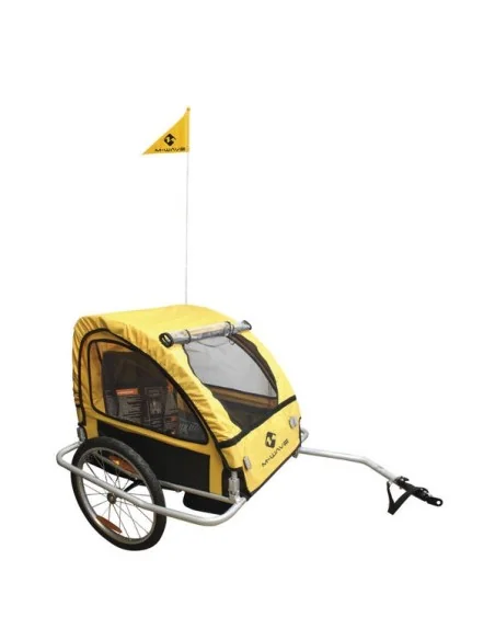 Kinderaanhanger / bagageaanhangwagen M-Wave Kids Ride Easy met stalen frame