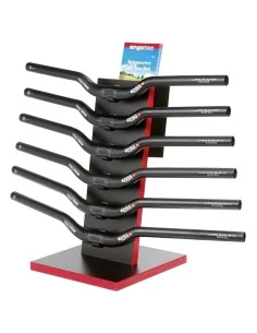 Houten presentatiedisplay Ergotec voor 6 sturen Ø 25,4 mm