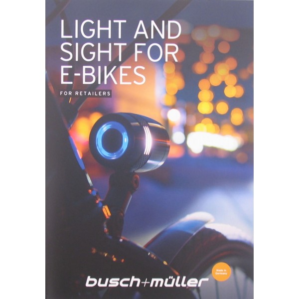 Folder Busch & Müller e-bike verlichting - EN