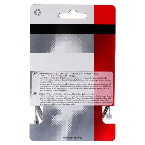 Rem binnenkabel Simson RVS met 2 nippels - universeel