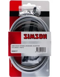 Versnellingskabelset 4/7/8-speed Simson mdl. Shimano Nexus - grijs