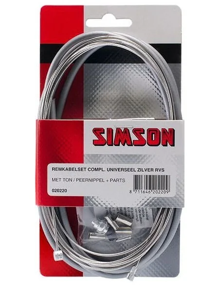 Remkabelset compleet Simson universeel - grijs