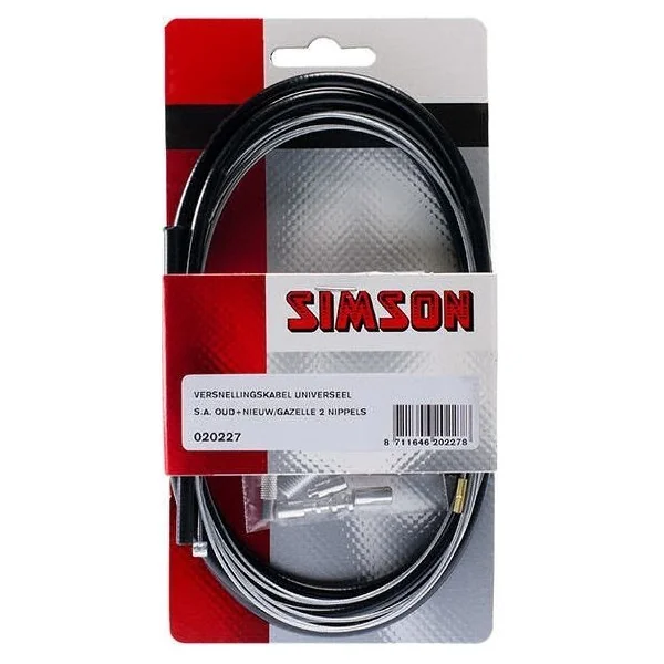 Versnellingskabelset Simson Sturmey Archer / Gazelle - zwart