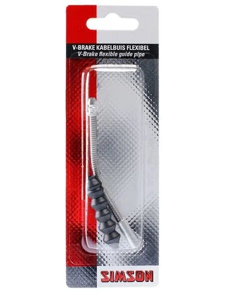 Simson Remkabelbuis V-Brake Flexibel incl. Rubbers