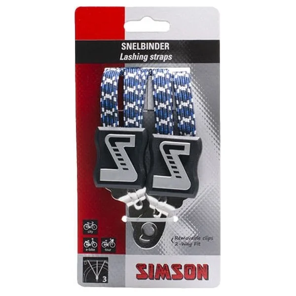 Snelbinder Trio Simson met 3 binders - marine/wit