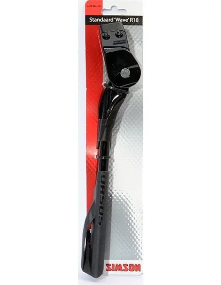 Zijstandaard Simson Wave R18 voor 18mm achterbrugmontage - zwart