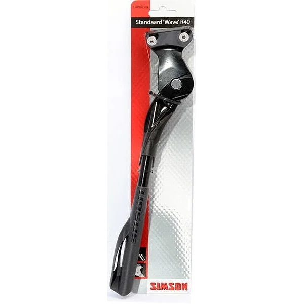Zijstandaard Simson Wave R40 voor 40mm achterbrugmontage - zwart