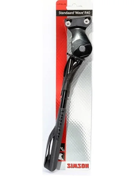 Zijstandaard Simson Wave R40 voor 40mm achterbrugmontage - zwart