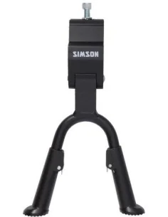 Middenstandaard Simson Dubbel met 30mm brede plaat - zwart 2